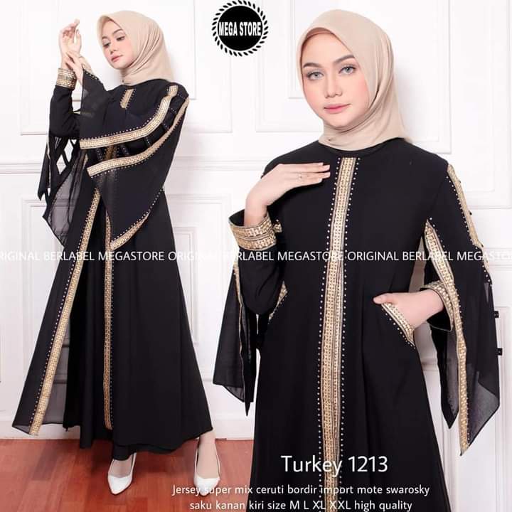 murah gamis turkey-jubah turkey- busana muslim - abaya remaja terbaru-abaya arab kekinian-abaya turki terbaru-motif pelet coksu (AZ53)