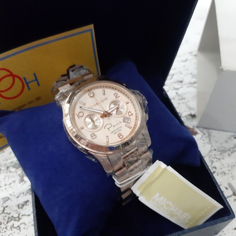 (Toko Ricoh) Michael Kors Paris MK 5716 / jam tangan wanita chronograph rosegold.