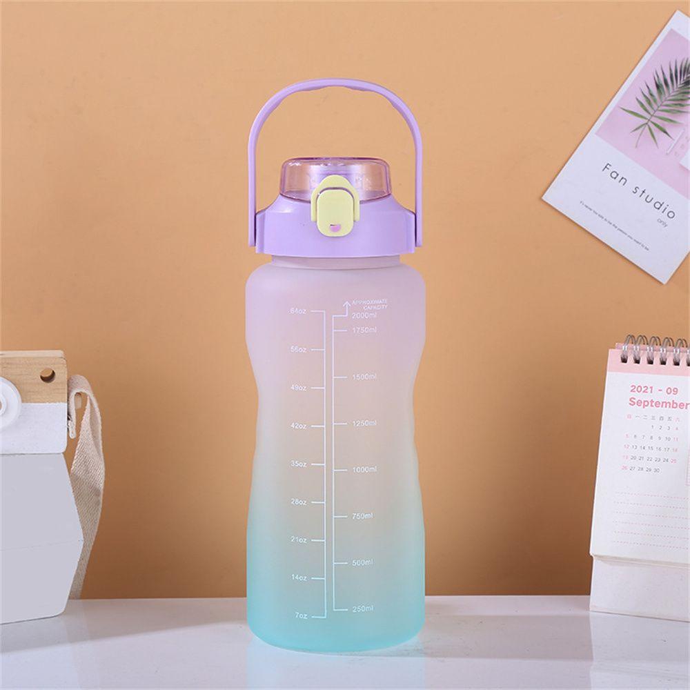 R-FLOWER Botol Air Kapasitas Besar Dengan Sedotan Travel Kettle Water Jug