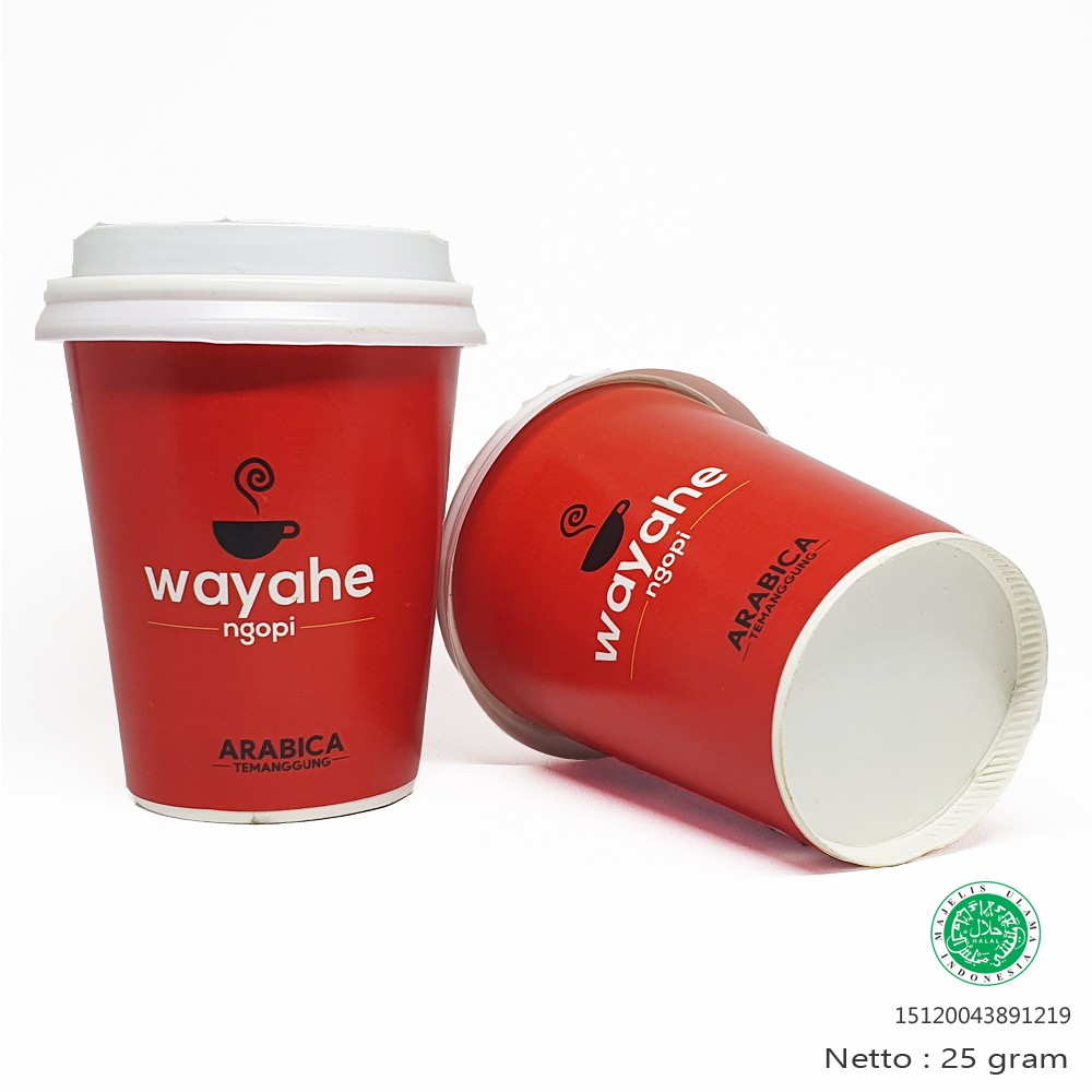 

WAYAHE Ngopi - Kopi ARABICA Cup Netto - 25 Gram