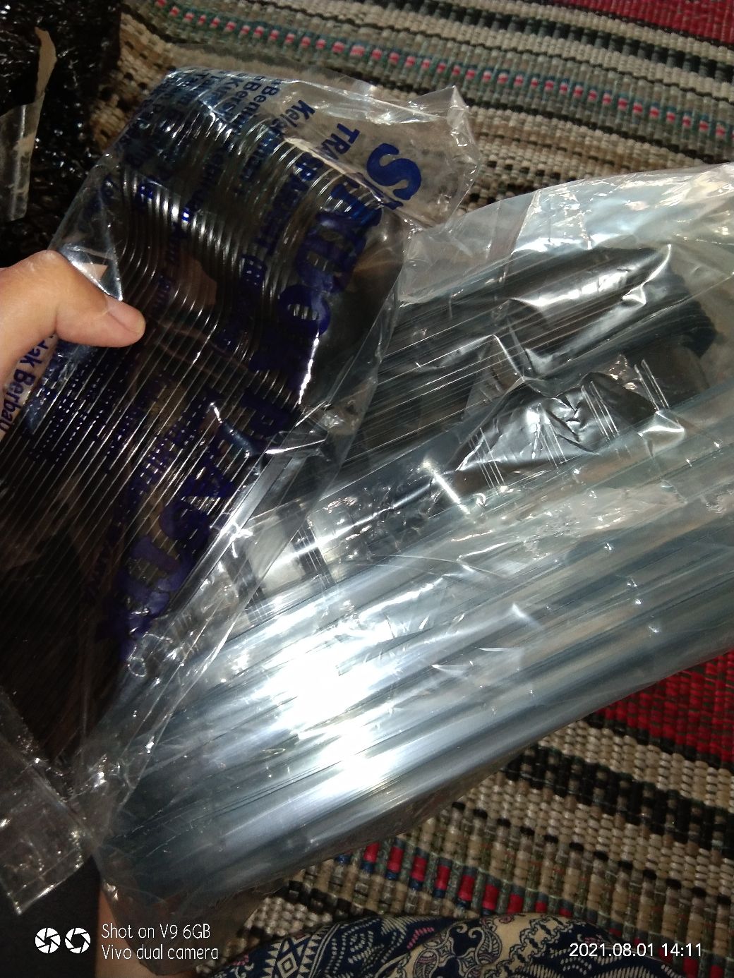 Sendok Makan Hitam 25 Pcs Per Pack Plastik Panjang Murah Trifinity