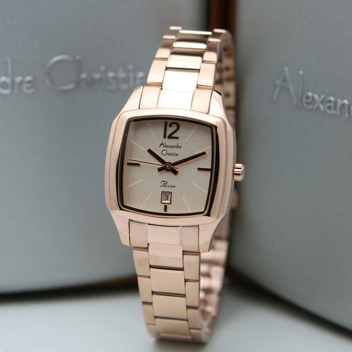 ORIGINAL Jam Tangan Wanita Alexandre Christie AC 2454 Original Garansi Resmi 1 Tahun