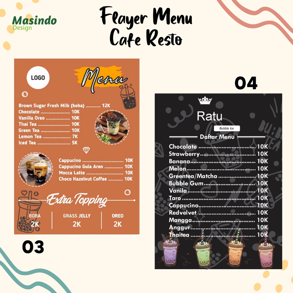 

Brosur Daftar Menu Resto Warung Makan