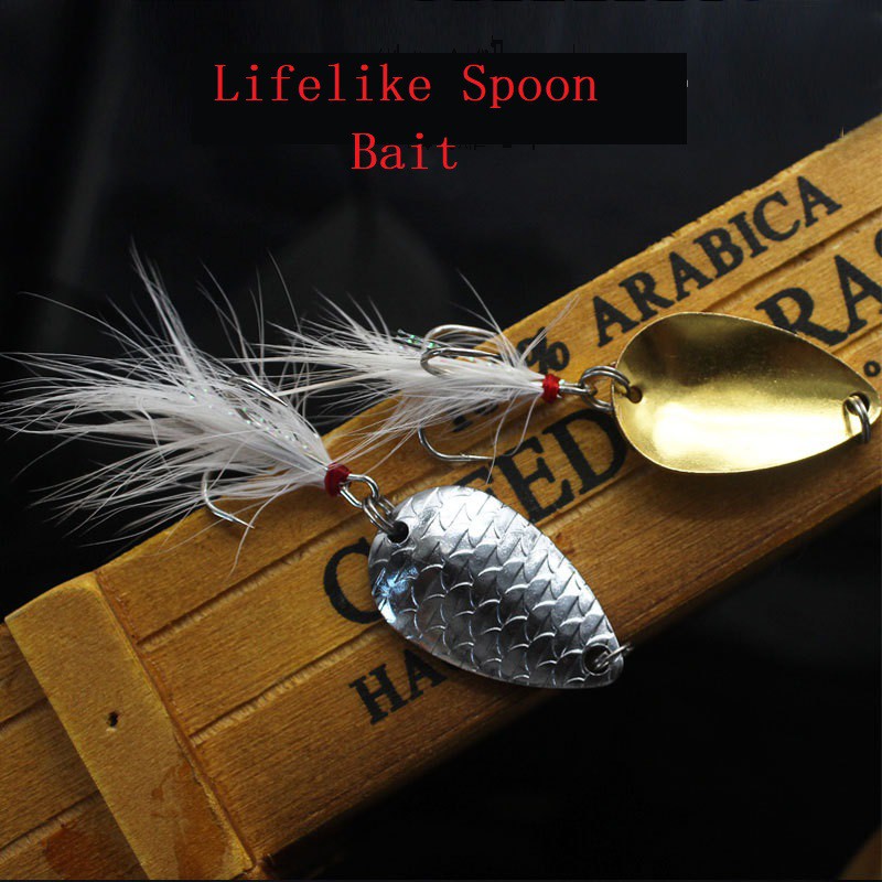 SYFISHING 1Pcs New Metal Jig Spoon Umpan Pancing Swimbait Fishing Lure 4cm 6.5g Wobbler Ikan Kail Memancing Tackle