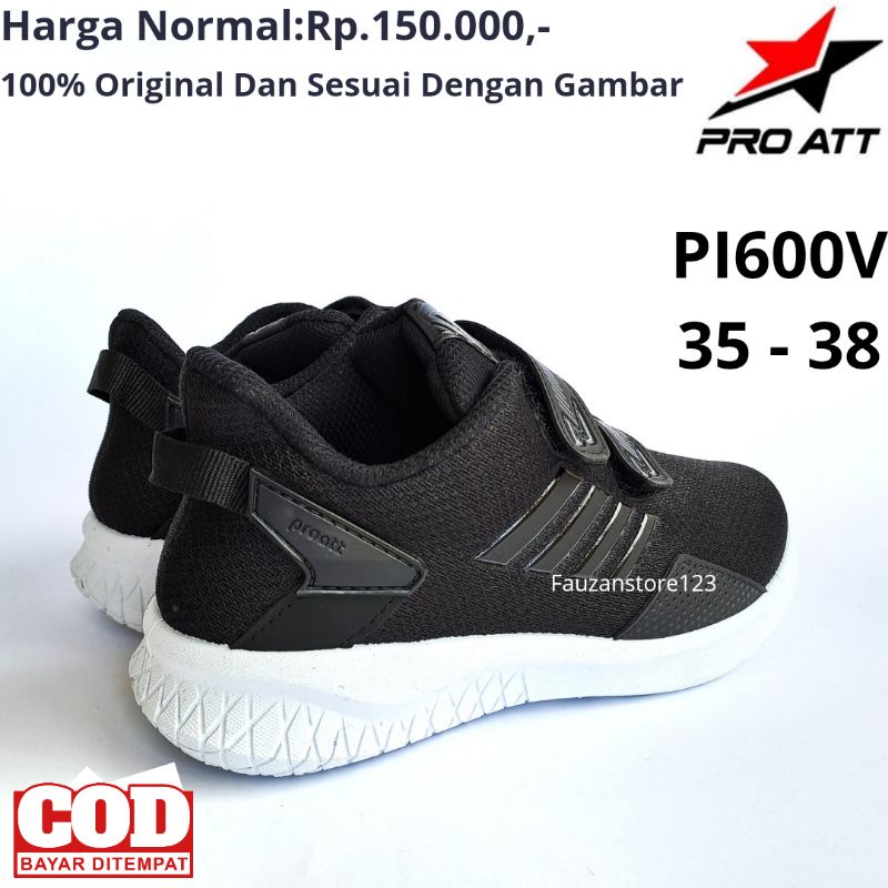 SEPATU SNEAKER SEKOLAH ANAK LAKI PEREMPUAN ATT PA700V PC 870V PI600V HITAM PUTIH SD SMP ORIGINAL