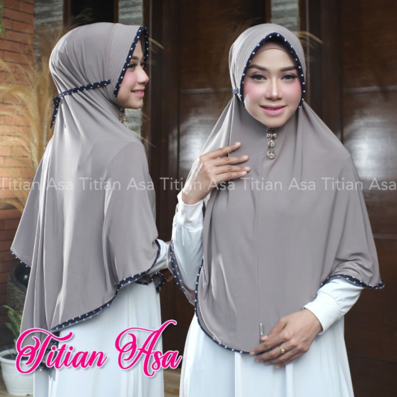 bergo Jersey premium motif Lis folkadot terbaru