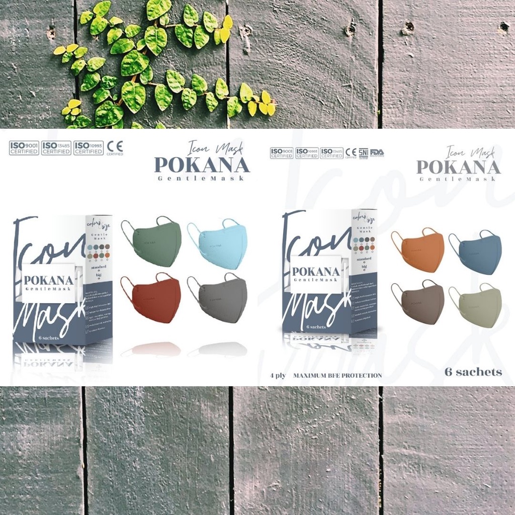 POKANA ICON (Gentle) 4ply Medical Mask BOX