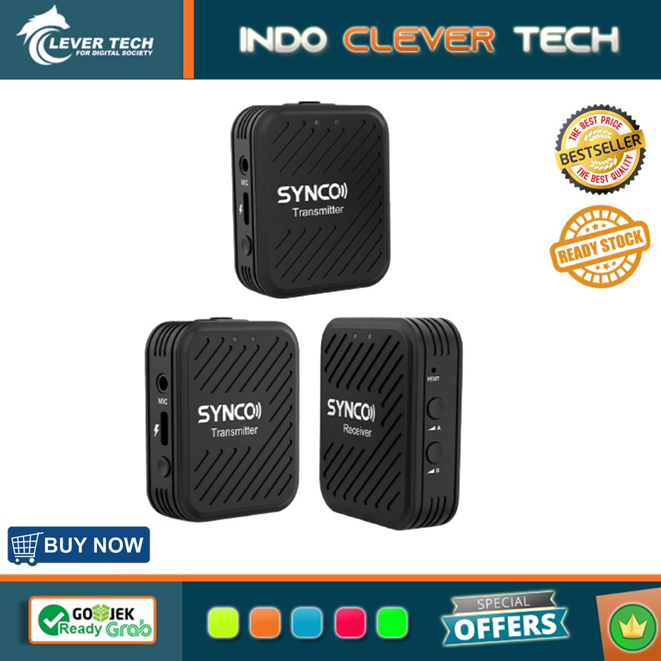 SYNCO G1 A1 / A2 Wireless Microphone TX+TX+RX (2.4 GHz)