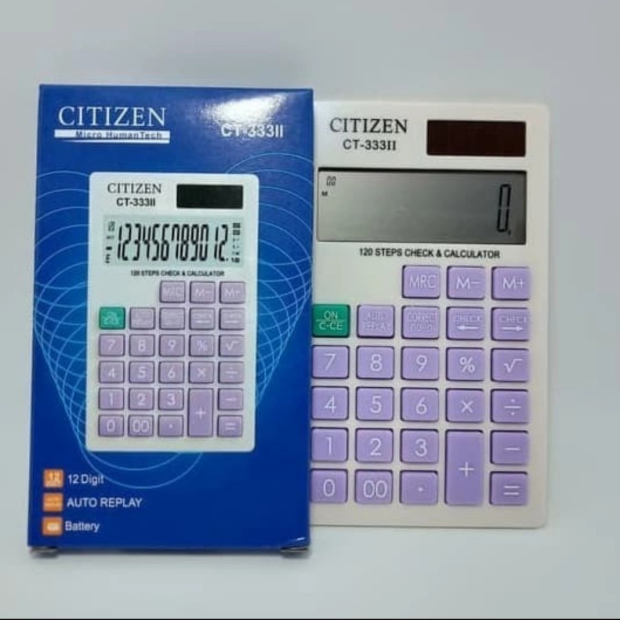 

Kalkulator CITIZEN CT 333 ii calculator kasir alat hitung