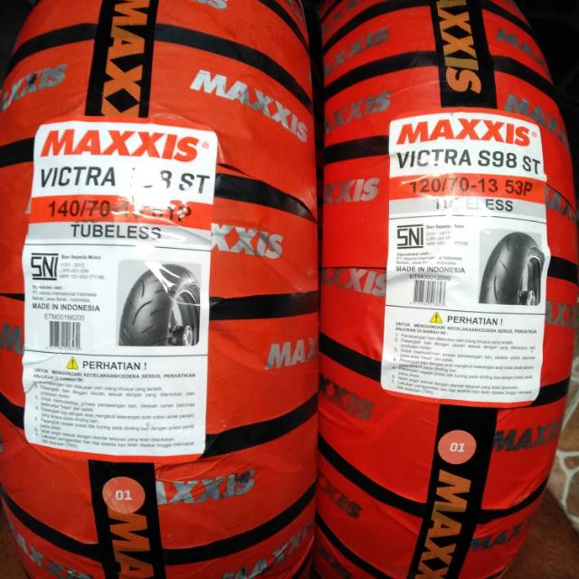 Paket ban tubles maxxis victra 120/70+140/70.13 yamaha nmx