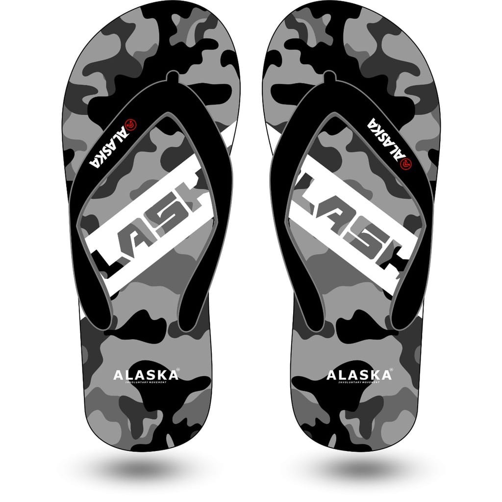 Sandal Jepit Pria Black and White Camouflage Sendal terbaru termurah