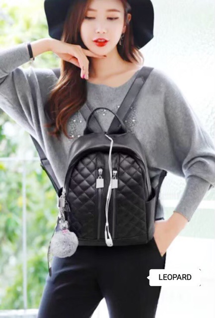 New backpack stylish 2RES JAIT LAS KETCHUP ada lubang earphone music / tas ransel style gaya