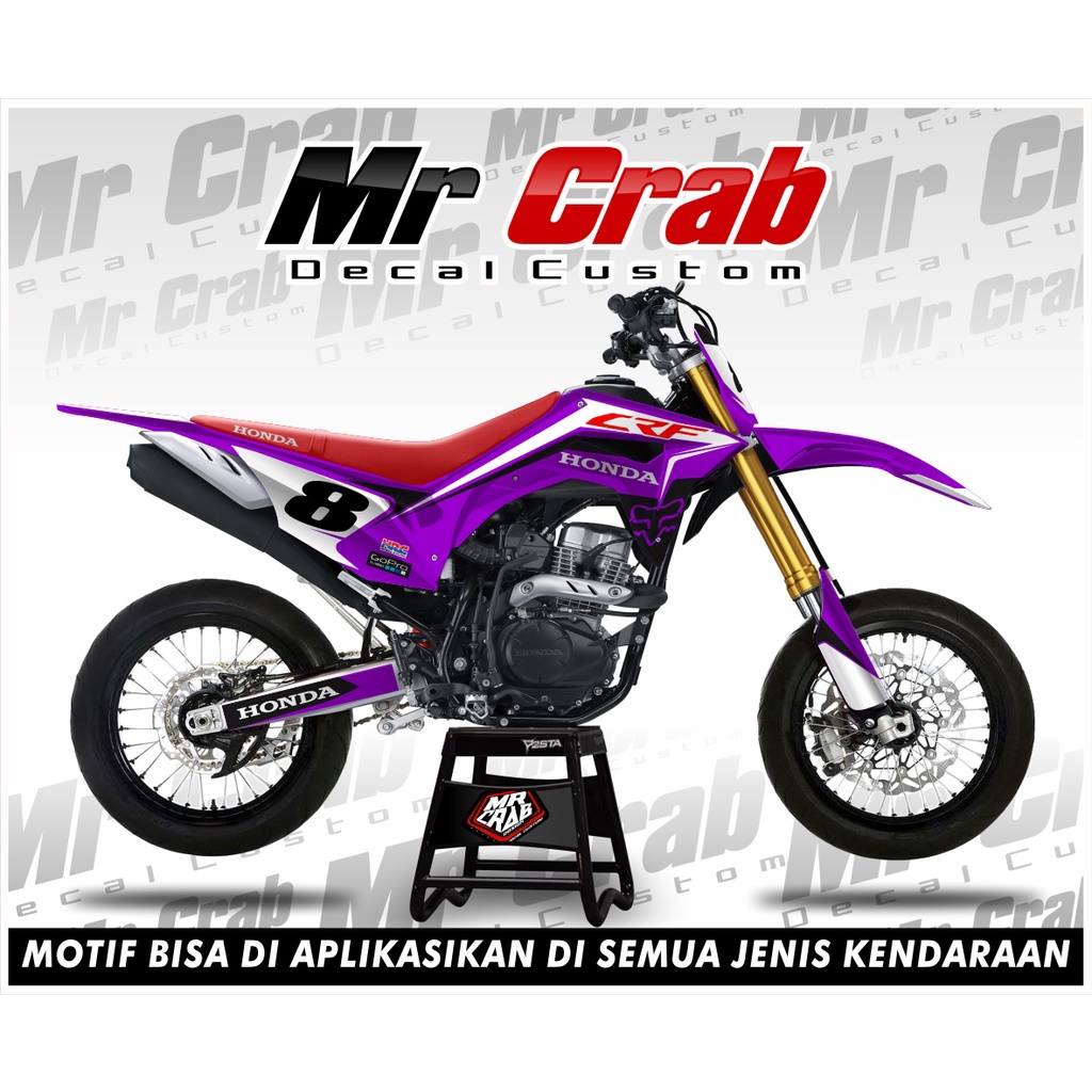 decal stiker crf 150 l full body  UNGU - Supermoto
