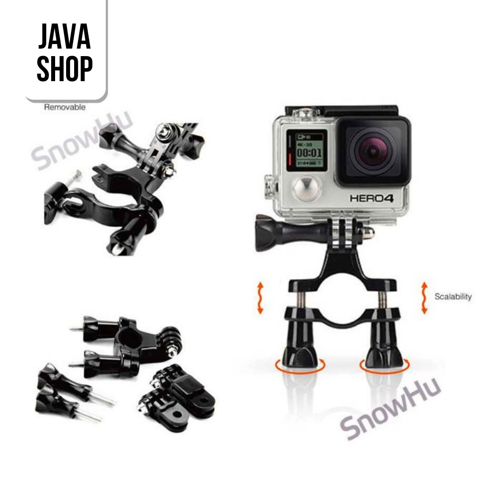 JAVASHOP Aksesoris Kamera Gopro Lengkap Full Set For Action Cam Xiomi Yi