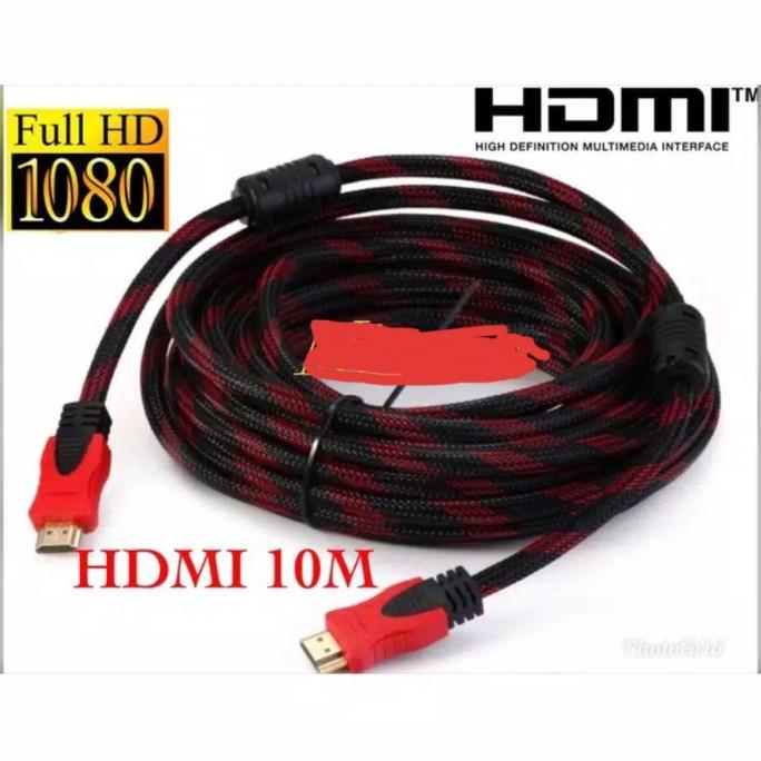 kabel hdmi 10m 10 m 10 meter laptop ke led tv ( hdmi to hdmi ) BRG BARU
