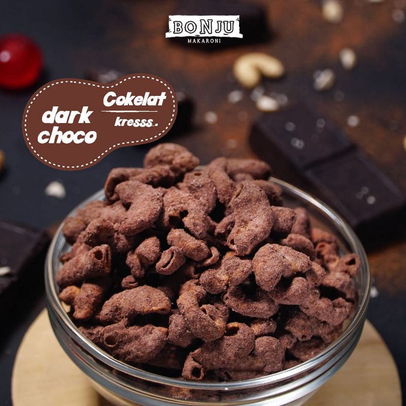 

Makaroni Coklat Bonju, No Pengawet, Cemilan,coklat