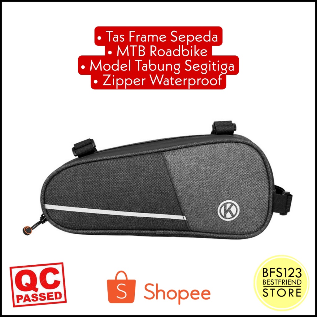 Tas Frame Sepeda MTB Roadbike Model Tabung Segitiga Size Besar