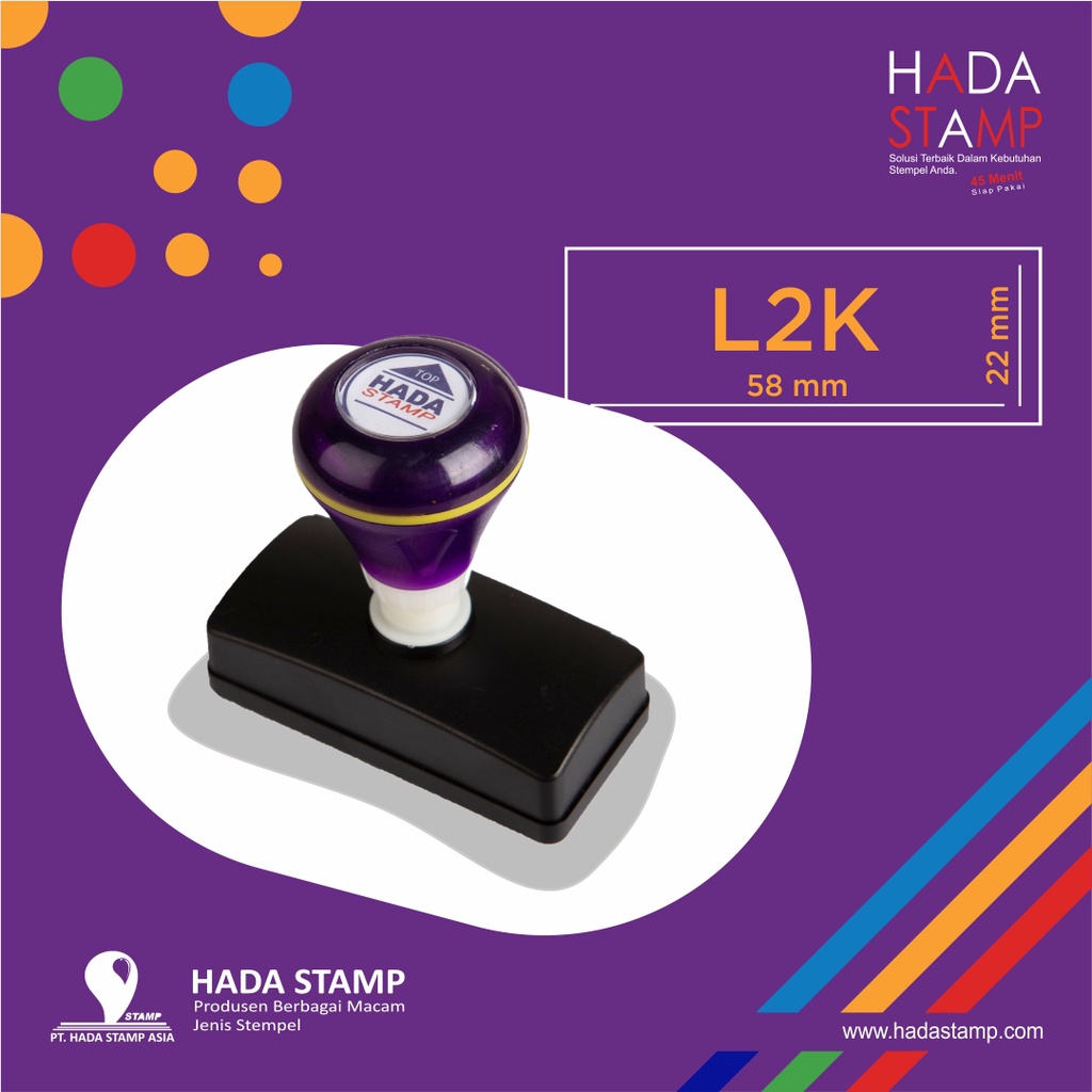 

Bikin Stempel Flash Pusat Stempel Flash Stempel Kilat Free Setting Design Tinta Waterproof L2K 5,8 x 2,2 cm