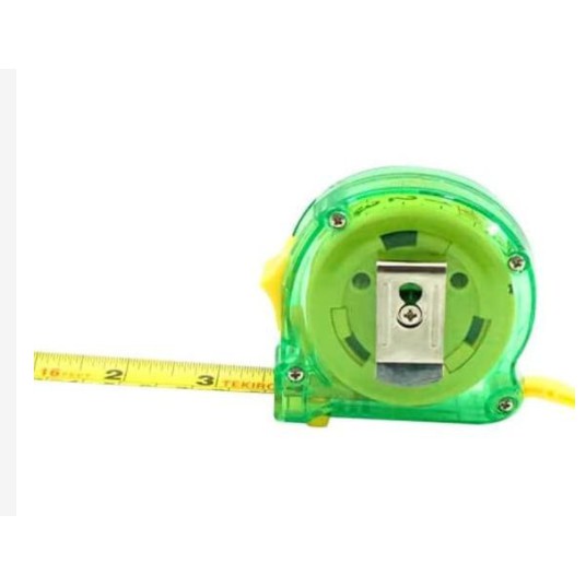 Tekiro Meteran 3 Meter / Meteran 3M Transparan Hijau / Measuring Tape 3 Meter