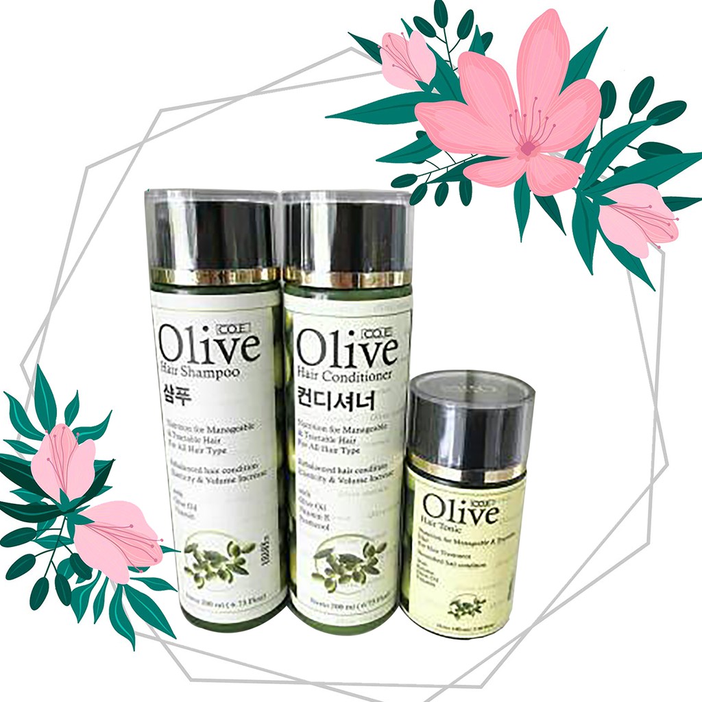  100 ORIGINAL OLIVE  PAKET PERAWATAN RAMBUT  LENGKAP 