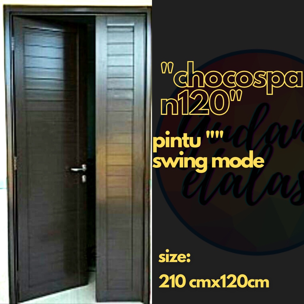 Pintu rumah Chocospan120/pintu utama/pintu double/pintu aluminium