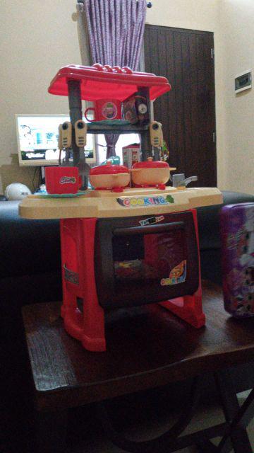 Mainan Anak Perempuan Laki Laki Kitchen Set Mainan Anak Desain Peralatan Masak Dapur Simulasi Memasak Edukasi Masakan Besar Kompor Hadiah Makan Berpura-pura Bermain Awal Belajar Mini Cooking Toy Playset Tablew