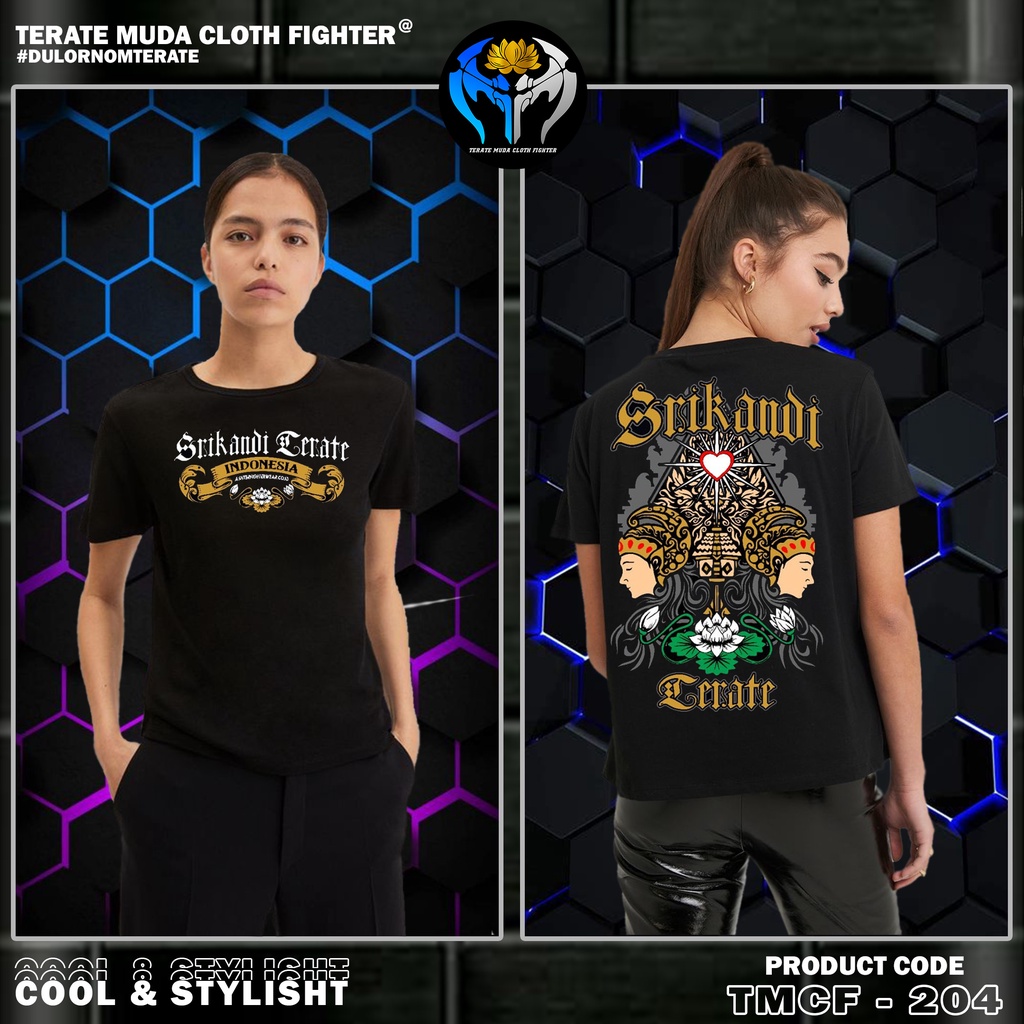 KAOS PSHT SRIKANDI TERATE INDONESIA PUTRI CULTURE TERLARIS (BISA COD) TERATE MUDA CLOTH FIGHTER