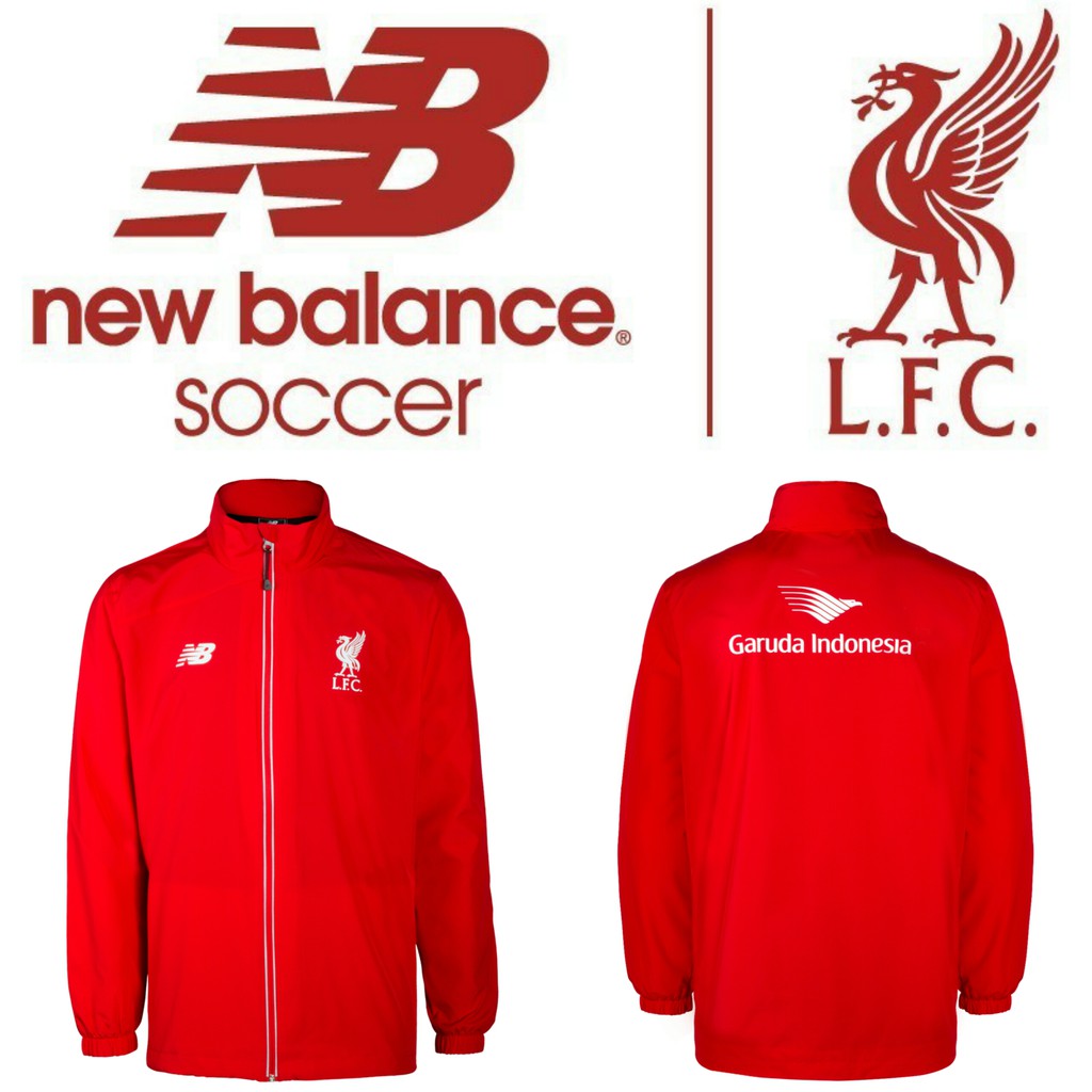 JAKET LIVERPOOL FC 15/16 NEW BALANCE PLAYER TRAINING LFC RAIN JACKET Not JERSEY ADIDAS NIKE ORIGINAL