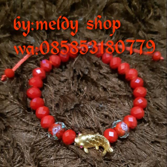 Gelang emas hongkong HK 24karat ikan koi keberuntungan fengshui