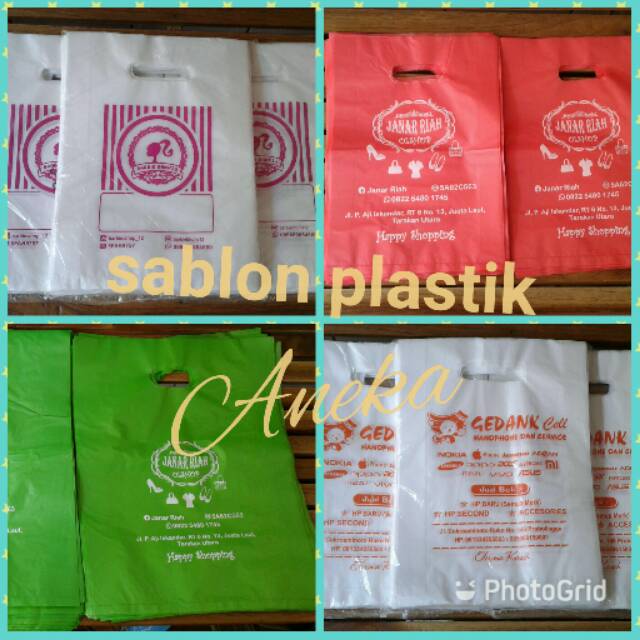 

Plastik Sablon Plong 20x28 Sablon Plastik Packing Olshop