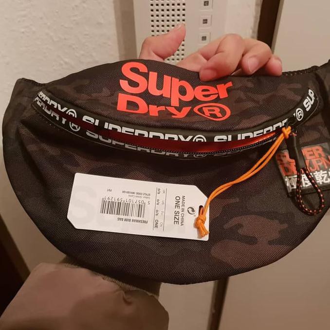 ✅ PENGIRIMAN CEPAT TAS SELEMPANG MURAH PRIA✅ ORIGINAL SUPERDRY FRESHMAN CAMO ARMY WAIST BAG