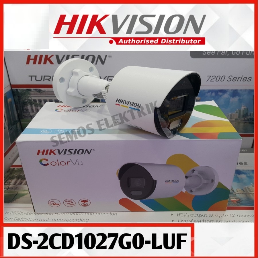 IP CAMERA HIKVISION DS-2CD1027G0-LUF COLORVU 2MP AUDIO BUILT-IN