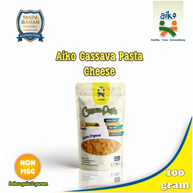 AIKO Cassava Pasta Gluten Free 100 gram | Baby Pasta 100gr