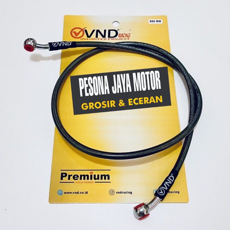 Selang Rem Belakang Selang Rem Variasi VND Premium Original Ukuran Belakang Universal Semua Satria Fu,Sonic,Supra,Vixion,Megapro,Cb150r,R15,Cbr150r,Ninja Dan Motor Lain Nya