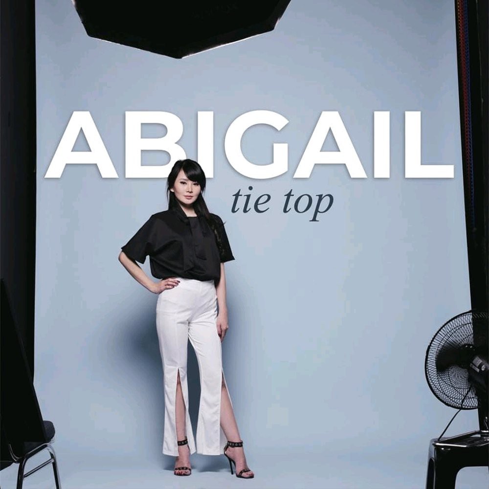 ABIGAIL TIE TOP ATASAN WANITA BLOUSE BIG SIZE JUMBO SCUBA MURAH
