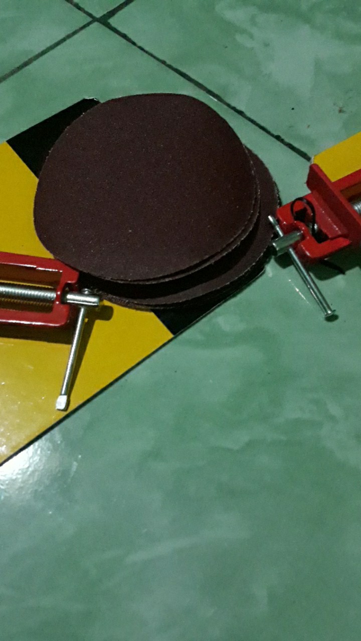 Promo Amplas Bulat Velcro Tempel Gerinda 4 Inch Paling Murah - 80 Rmp