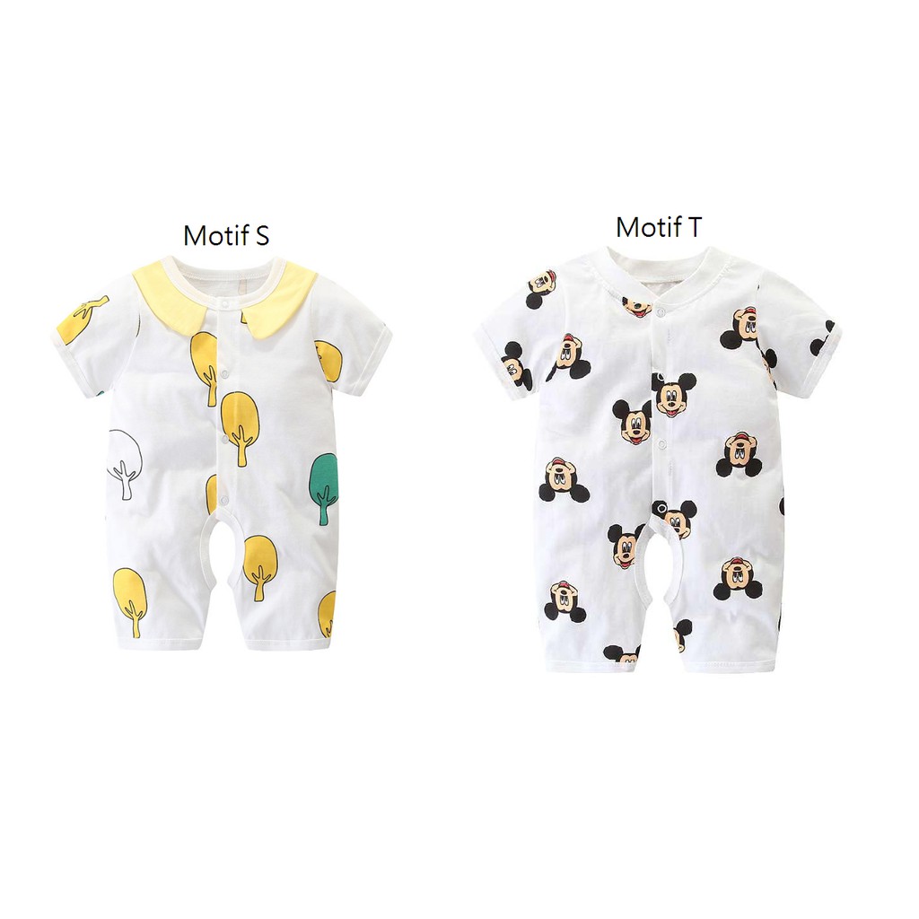 Baju Kodok Segiempat Bayi Lucu / Romper Bayi Segiempat / Jumper Bayi