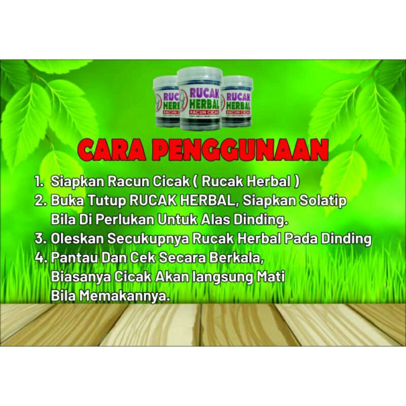 RACUN CICAK ALL IN 1 / RUCAK HERBAL MEMBASMI CICAK,TOKEK &amp; KECOA 20GR