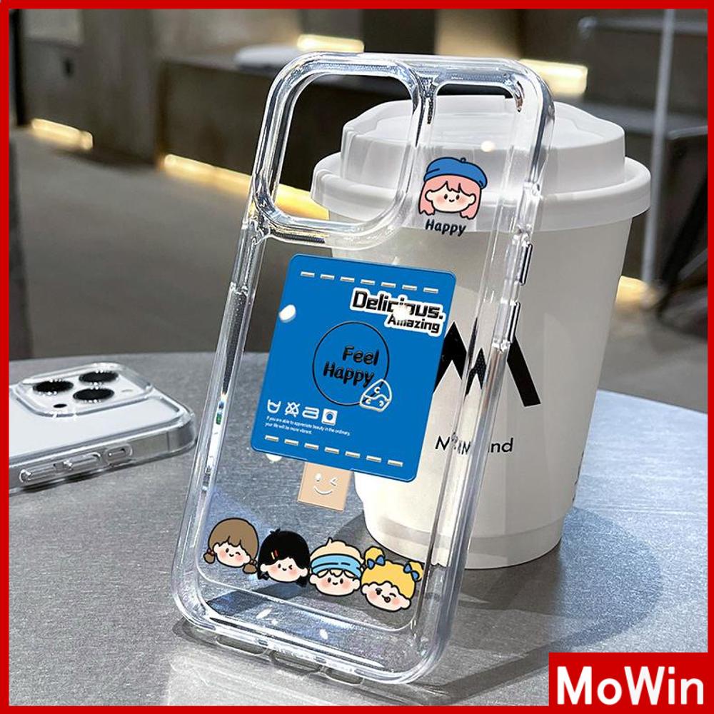 iPhone Case HD Acrylic Hard Case High Clear Metal Button Protection Camera Shockproof Cartoon Cute Compatible with iPhone 14 Pro Max 14 Plus 13 Pro Max 12 Pro Max 11 XR 7Plus