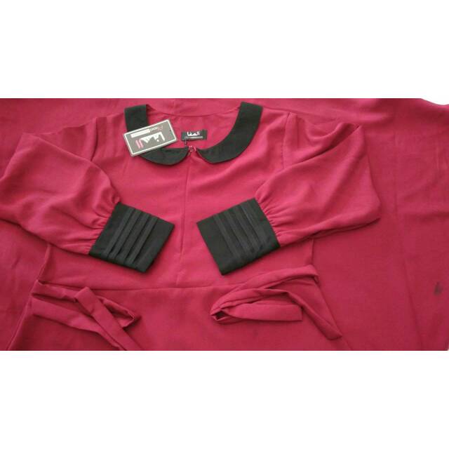 Humaira dress gamis wollycrepe opnaisel original Alsava