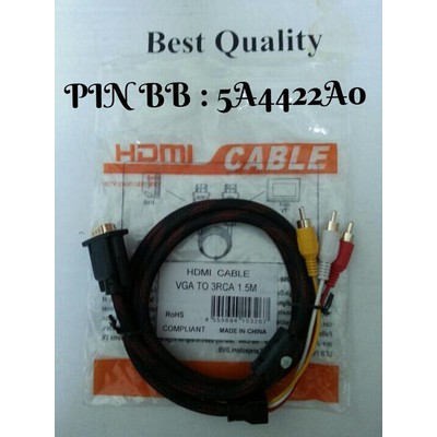 KABEL VGA TO RCA/ KABEL VGA TO AUDIO VIDEO