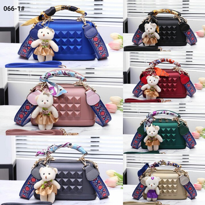 Tas Selempang Cantik Tas Jelly Matte DOCTOR STUDE sling Bag Termurah / tas Import Tas Impor