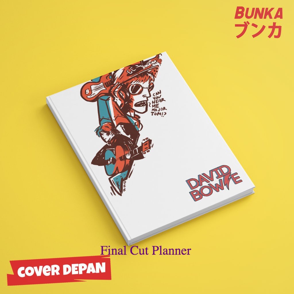 

buku tulis polos/bergaris 80's Band David Bowie Hardcover A5 Buku Tulis Catatan Notes Agenda Planner Jurnal