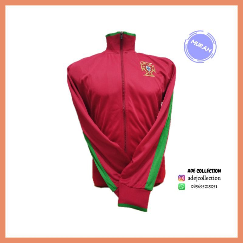 Jaket bola PORTUGAL merah KW Super
