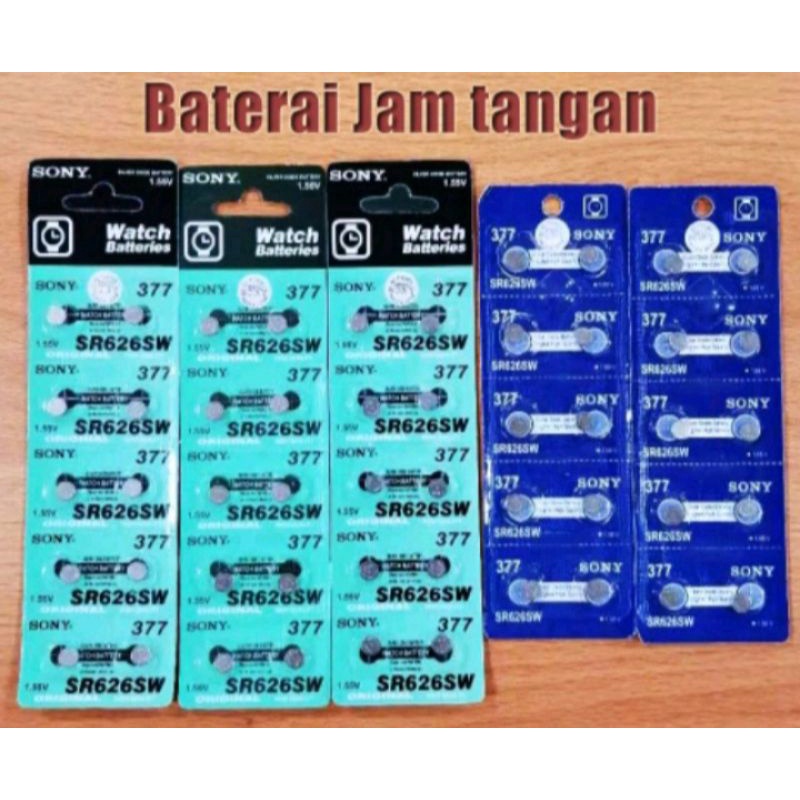 [PROMOSI] BATERAI JAM TANGAN SONY LR626 / 377SW BATERAI