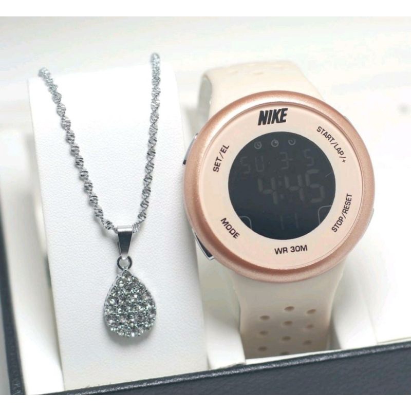 Jam Tangan Sport Free Kalung Jam Tangan Digital Jam Tangan Pria Wanita