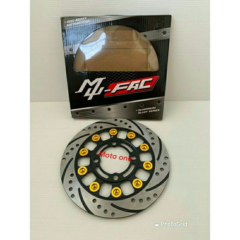 disc depan piringan disc brake mufac ukuran 220mm N64 black gold