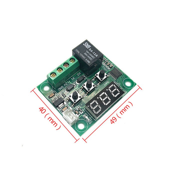 W1209 Termometer Kontrol Suhu Termostat LED Digital, Modul