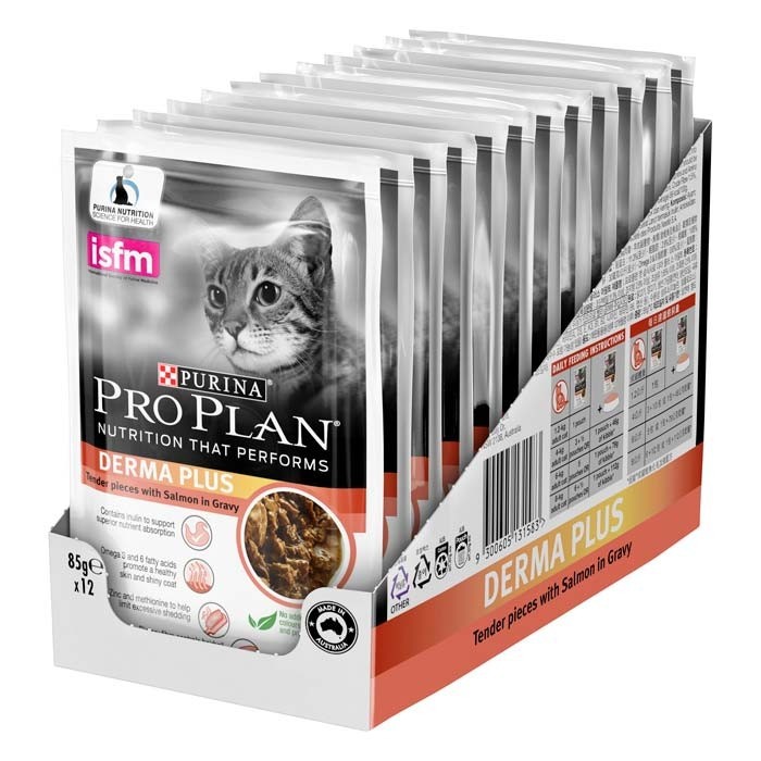 Proplan Derma Plus Pouch 85gr Pro plan Derma Plus Pouch 85gr