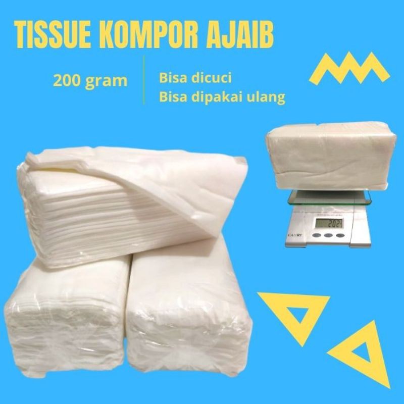 RC TISSUE/TISU KOMPOR/TISU SERBAGUNA KEMASAN 200 GRAM BISA DIGUNAKAN BEBERAPA KALI